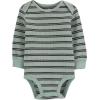 image:imageSimple Joys by Carters Baby 4pack Soft Thermal Long Sleeve BodysuitsBlackGreen StripeNavyRust