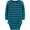 image:imageSimple Joys by Carters Baby 4pack Soft Thermal Long Sleeve BodysuitsBlue HeatherGrey HeatherStripe