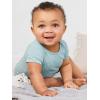 image:imageSimple Joys by Carters BabyBoys 6Pack ShortSleeve BodysuitAnimalRainbowStripeText Print