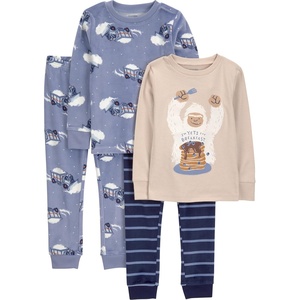 image:imageSimple Joys by Carters Boys 4 piece Pajama SetBlue