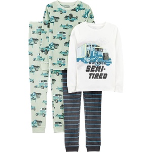 image:imageSimple Joys by Carters Boys 4 piece Pajama SetTruck Pajamas