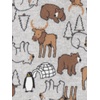 image:imageSimple Joys by Carters Baby Boys LooseFit Flame Resistant Fleece Footed PajamasBuffalo CheckPolar BearStripe
