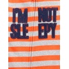 image:imageSimple Joys by Carters Baby Boys LooseFit Flame Resistant Fleece Footed PajamasGrey ConstructionNavy DinosaurOrange Stripe