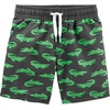 image:imageSimple Joys by Carters Baby Boys Swimsuit Trunk and Rashguard SetBlack Crocodile Print