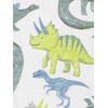 image:imageSimple Joys by Carters Babys 3 pack Snug Fit Footless Cotton PajamasBlue StripeGreen TrucksWhite Dinosaur