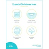 image:imageSimple Joys by Carters Unisex Baby 2Pack Holiday LongSleeve TeesGrey JollyRed Dog Print