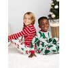 image:imageSimple Joys by Carters Unisex Child Holiday Loosefit Flame Resistant Fleece Footed PajamasLight Grey SnowflakeMint Green Christmas Print