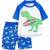 Blue White Dinosaur