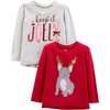 Grey Jolly/Red Dog Print