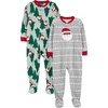 Light Grey Snowflake/Mint Green Christmas Print