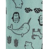 image:imageSimple Joys by Carters Baby Boys 2pack Fleece Footed Sleep and PlayBaby and Toddler SleepersRust StripeSpruce Green Forest Animals