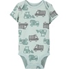 image:imageSimple Joys by Carters Baby Boys 6Pack ShortSleeve BodysuitBearConstructionRhinoStripe