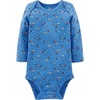 image:imageSimple Joys by Carters Baby Boys LongSleeve Bodysuit Pack of 5BodysuitBlueGreyWhite