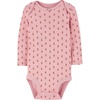 image:imageSimple Joys by Carters Baby Girls 4pack Longsleeve Textured BodysuitsBluePink FloralRustWhite