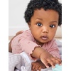 image:imageSimple Joys by Carters Baby Girls 4pack Longsleeve Textured BodysuitsDusty PinkGreyLight BurgundyWhite Floral