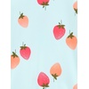 image:imageSimple Joys by Carters Baby Girls Long Sleeve Zipper One Piece SwimsuitBlue Strawberry