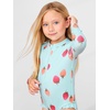 image:imageSimple Joys by Carters Baby Girls Long Sleeve Zipper One Piece SwimsuitBlue Strawberry