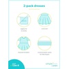 image:imageSimple Joys by Carters Baby Girls Shortsleeve and Sleeveless Dress Sets Pack of 2Indigo FloralWhite Stripe