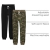 image:imageSimple Joys by Carters Boys 2Pack Pullon Fleece PantsBlackGreen Camo