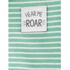 image:imageSimple Joys by Carters babyboys 2way Zip Thermal Footed Sleep and Play Pack of 2Dark Grey DinosaurMint Green Stripe