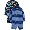 Navy Sea Friends/Purple Stripe