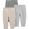 image:imageSimple Joys by Carters Unisex Baby 3 Pack Thermal PantsBeigeDark GreyGrey