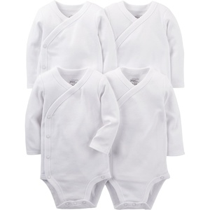 image:imageSimple Joys by Carters Unisex Baby 4pack Side Snap BodysuitWhite